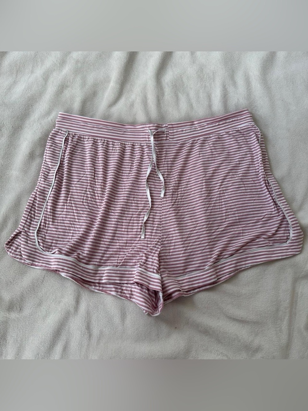 Gap Body Pink & White Stripe PJ Shorts